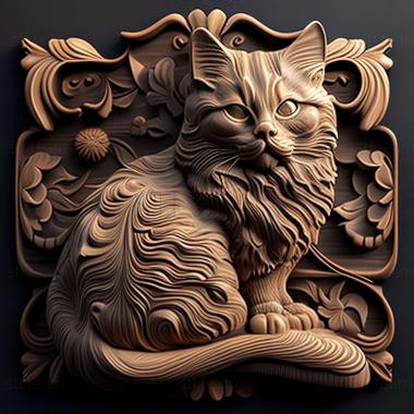 3D модель Кішка Шантільї Тіффані (STL)